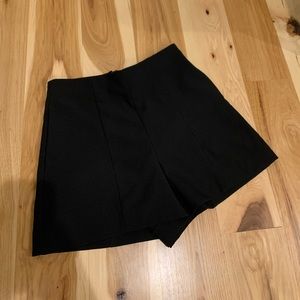 black shorts